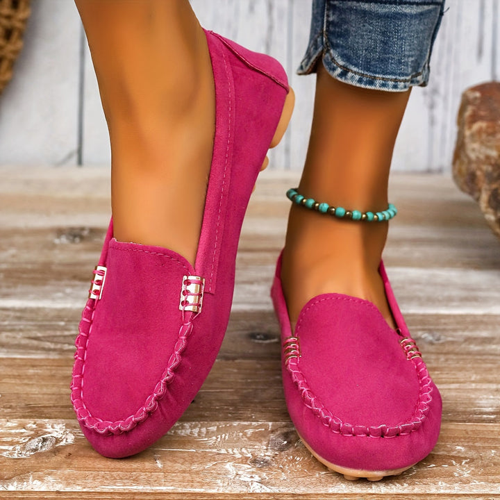 Anaïs | Mocassin Femme en Daim Turquoise