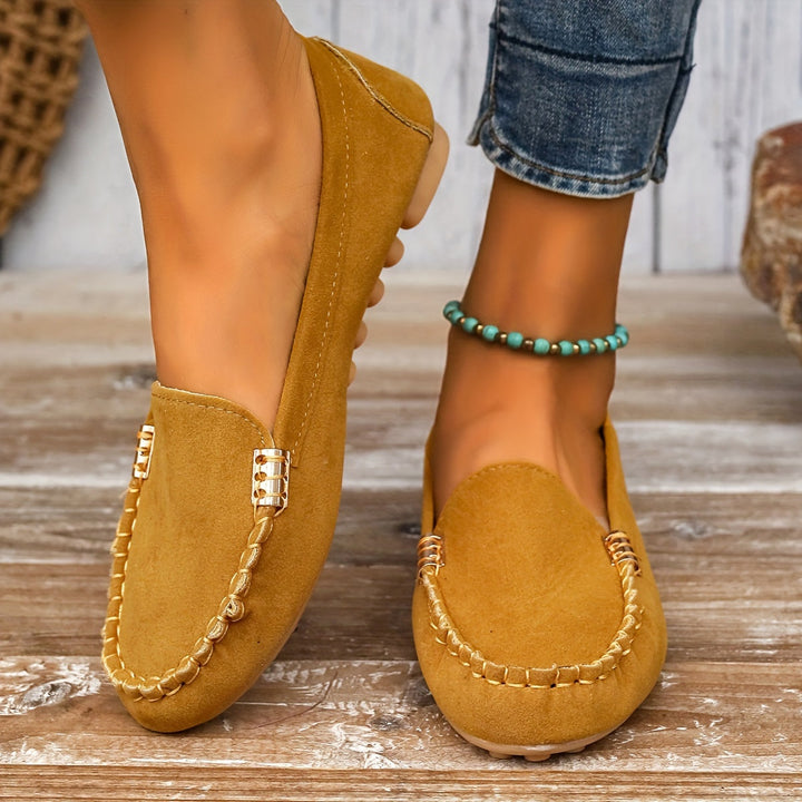Anaïs | Mocassin Femme en Daim Turquoise