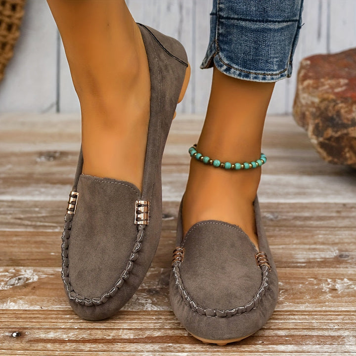 Anaïs | Mocassin Femme en Daim Turquoise