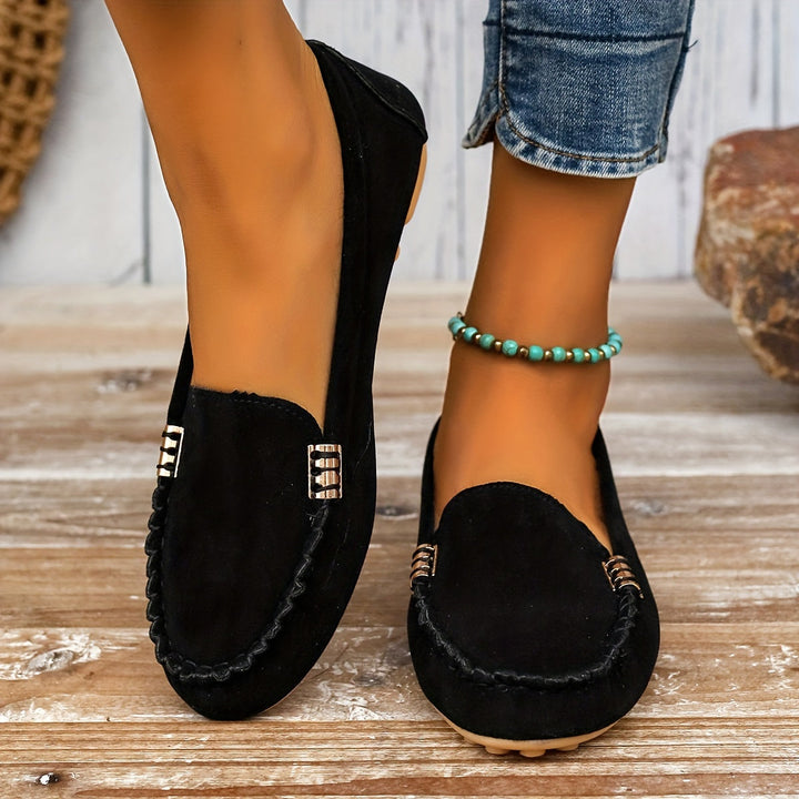 Anaïs | Mocassin Femme en Daim Turquoise