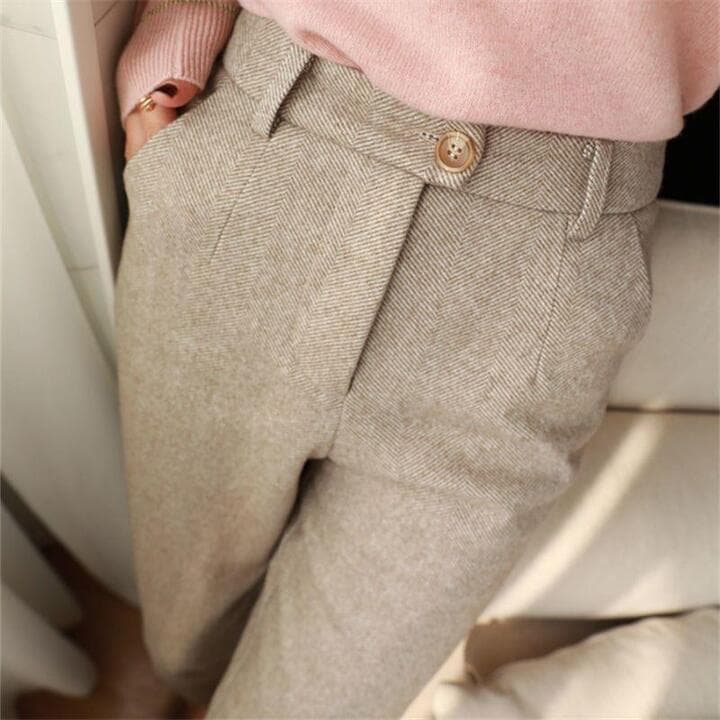 Anaïs | Pantalon Tailleur Chevrons Femme