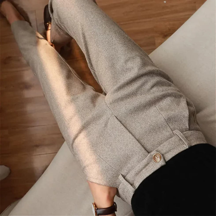 Anaïs | Pantalon Tailleur Chevrons Femme
