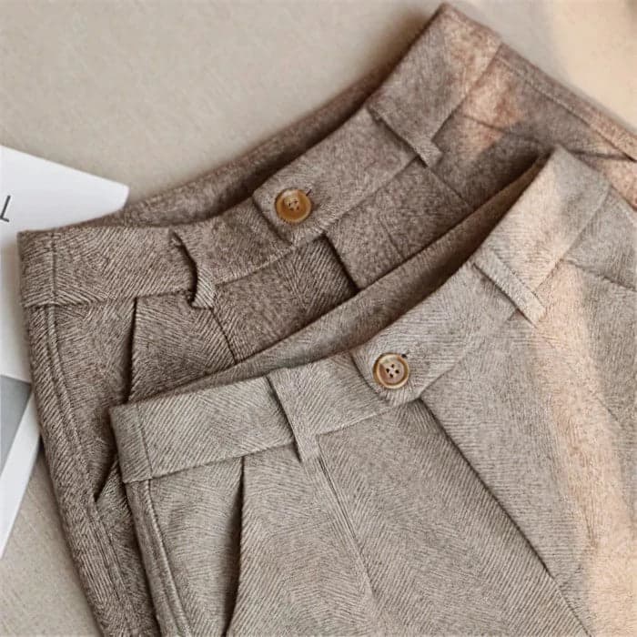 Anaïs | Pantalon Tailleur Chevrons Femme