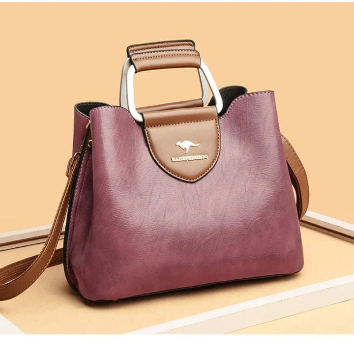 Anaïs | Sac à Main Cuir Noir Bandoulière Femme