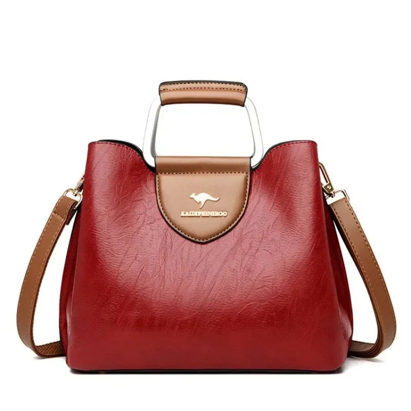 Anaïs | Sac à Main Cuir Noir Bandoulière Femme