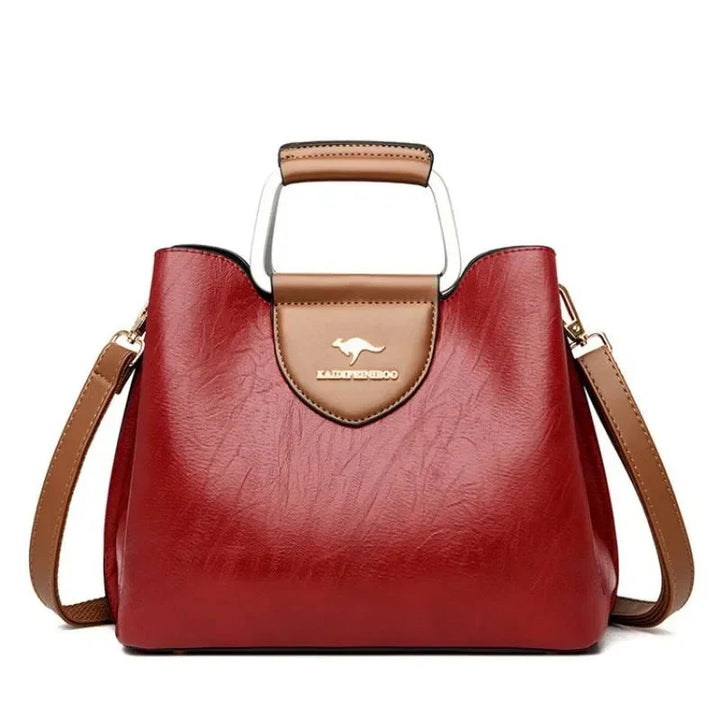 Anaïs | Sac à Main Cuir Noir Bandoulière Femme