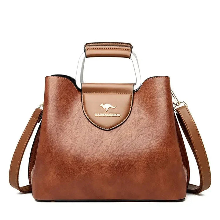 Anaïs | Sac à Main Cuir Noir Bandoulière Femme