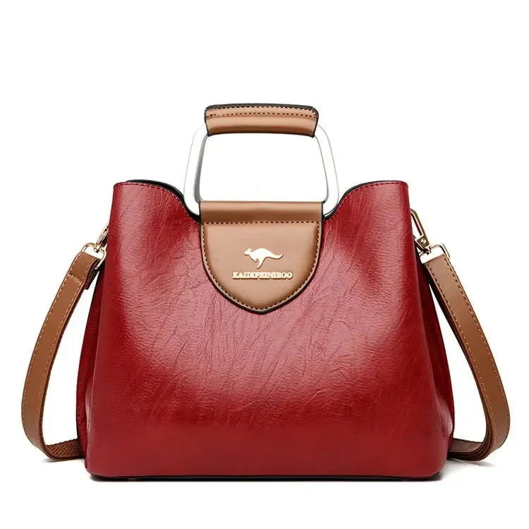 Anaïs | Sac à Main Cuir Noir Bandoulière Femme