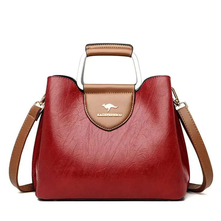 Anaïs | Sac à Main Cuir Noir Bandoulière Femme