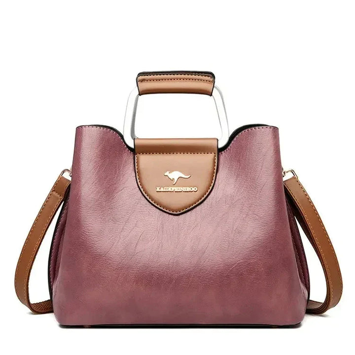 Anaïs | Sac à Main Cuir Noir Bandoulière Femme