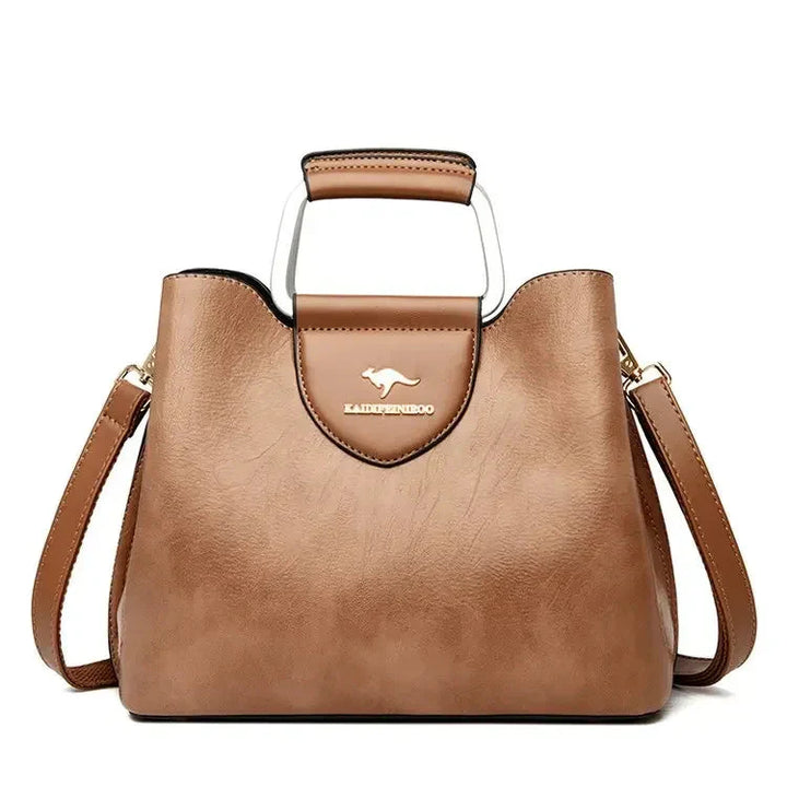 Anaïs | Sac à Main Cuir Noir Bandoulière Femme