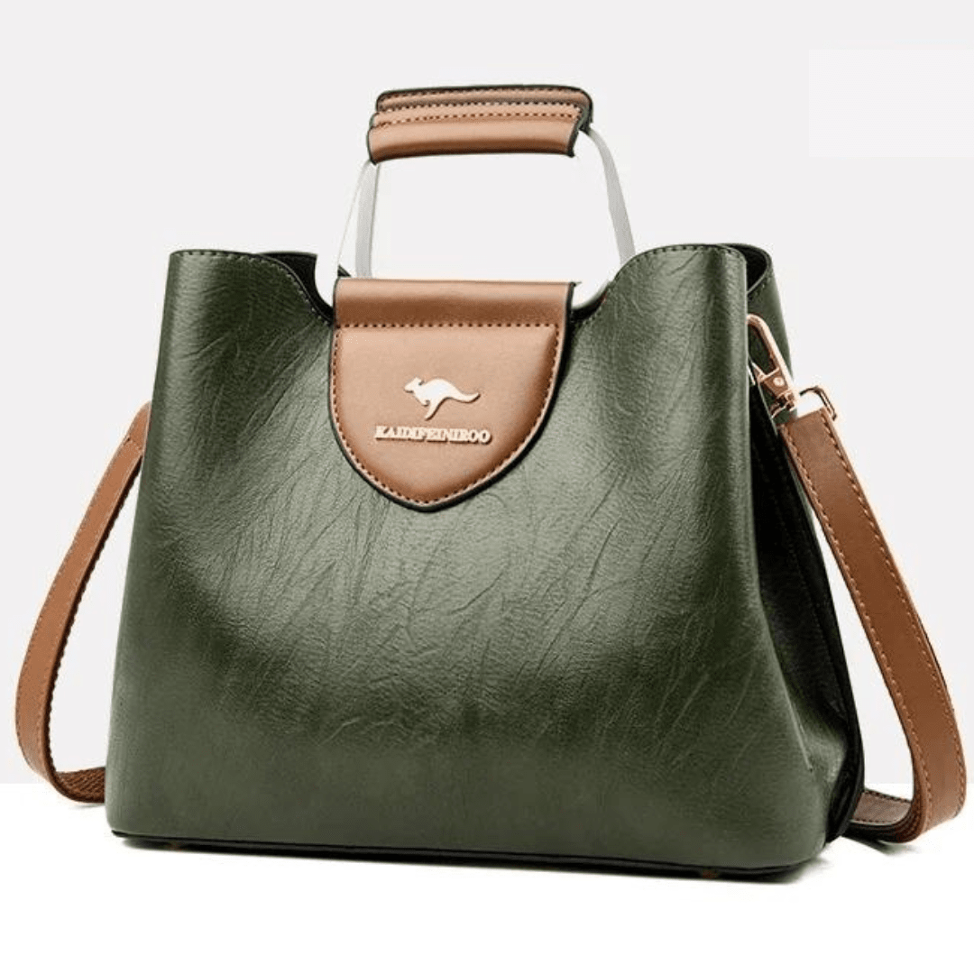 Anaïs | Sac à Main Cuir Noir Bandoulière Femme