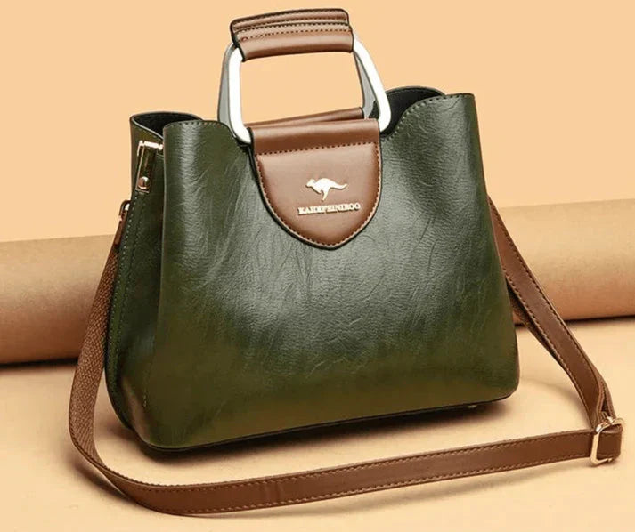 Anaïs | Sac à Main Cuir Noir Bandoulière Femme