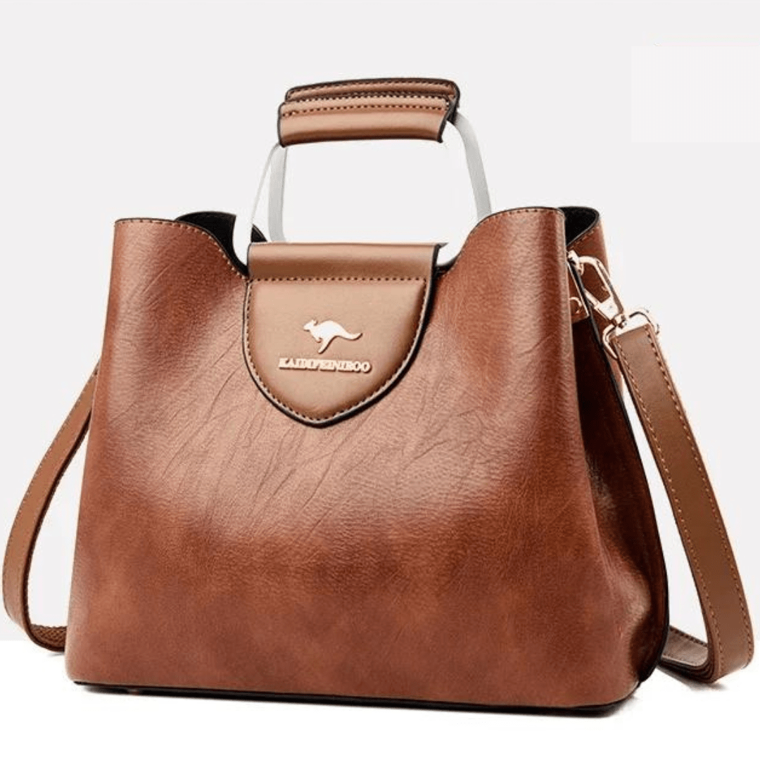 Anaïs | Sac à Main Cuir Noir Bandoulière Femme