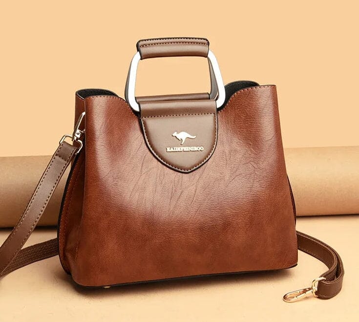 Anaïs | Sac à Main Cuir Noir Bandoulière Femme