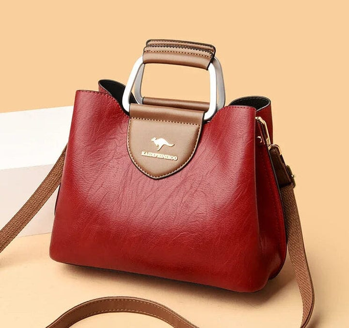 Anaïs | Sac à Main Cuir Noir Bandoulière Femme