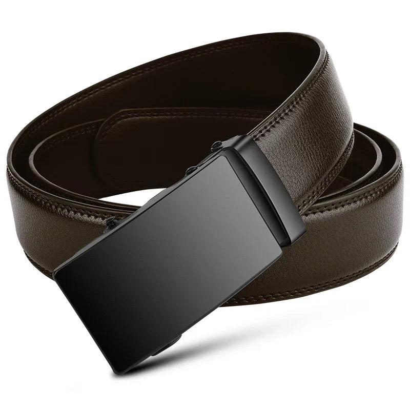 Antoine | Ceinture Cuir Noir Homme Boucle Automatique