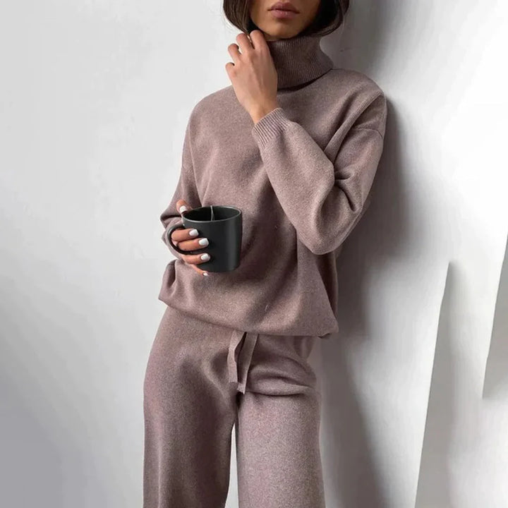 Audrey | Ensemble Tricot Col Roulé Femme