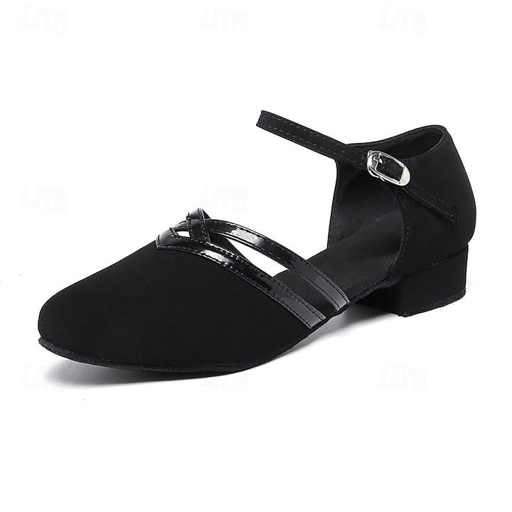 Aurélie | Chaussures Mary Jane Noires Femme Talon Bas