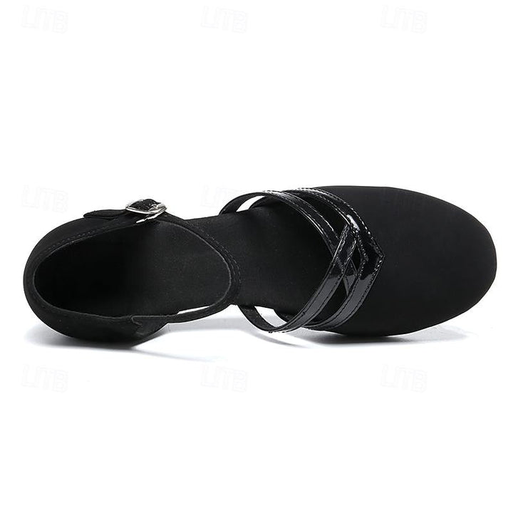 Aurélie | Chaussures Mary Jane Noires Femme Talon Bas