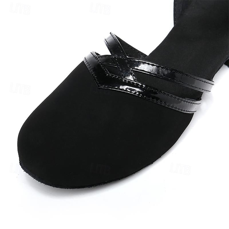 Aurélie | Chaussures Mary Jane Noires Femme Talon Bas
