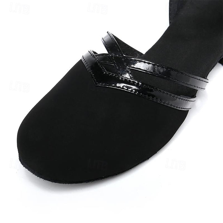Aurélie | Chaussures Mary Jane Noires Femme Talon Bas