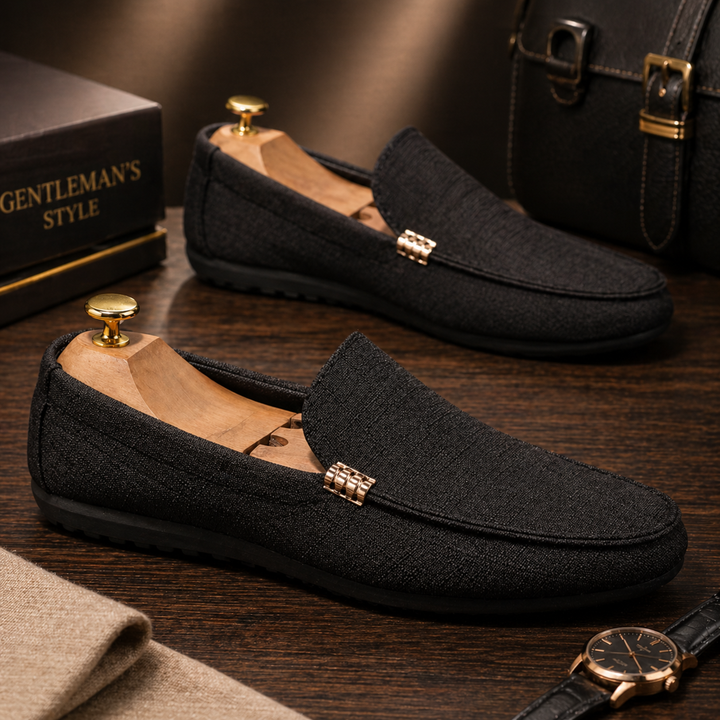 Aurélien | Mocassin Homme Slip-On Détail Doré