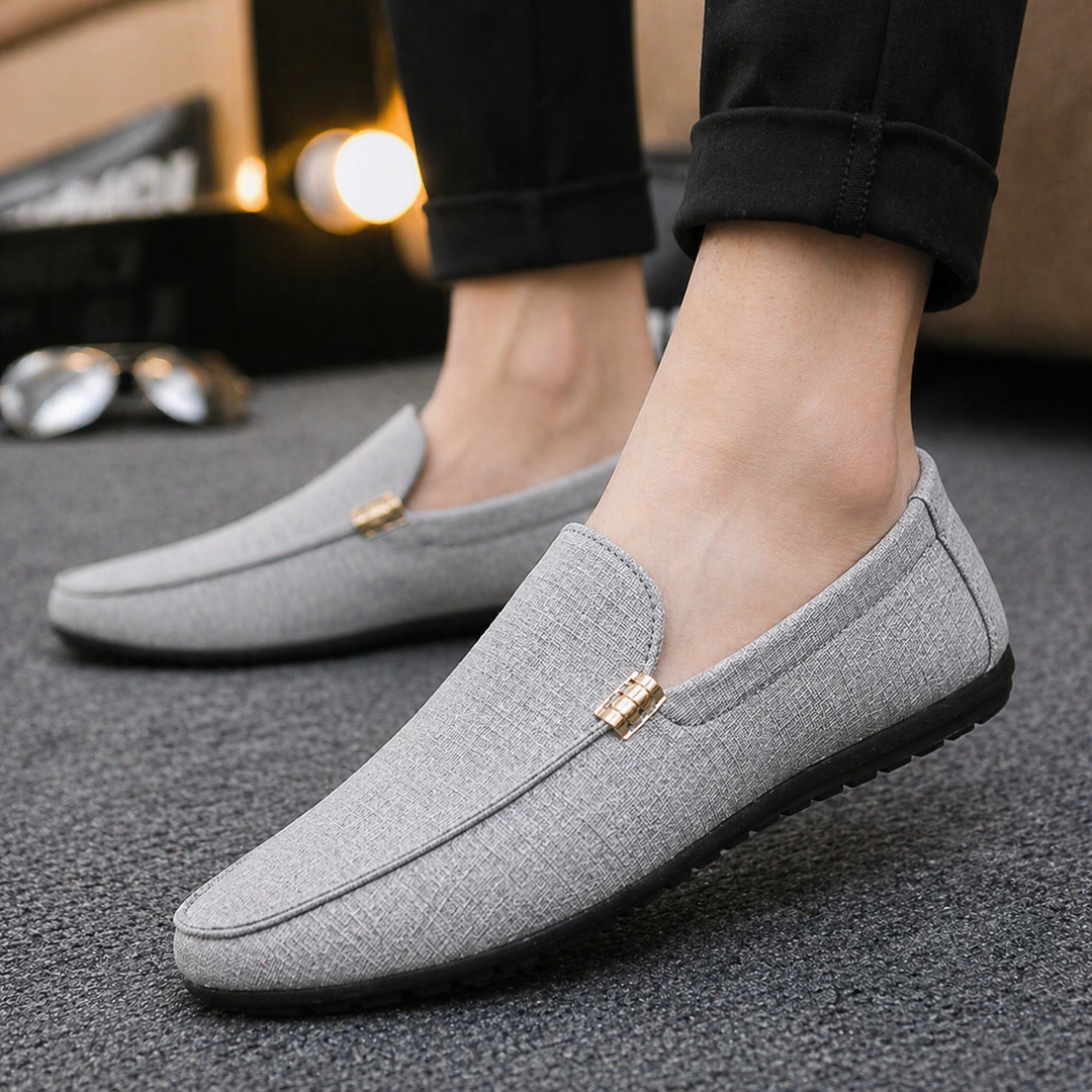 Aurélien | Mocassin Homme Slip-On Détail Doré