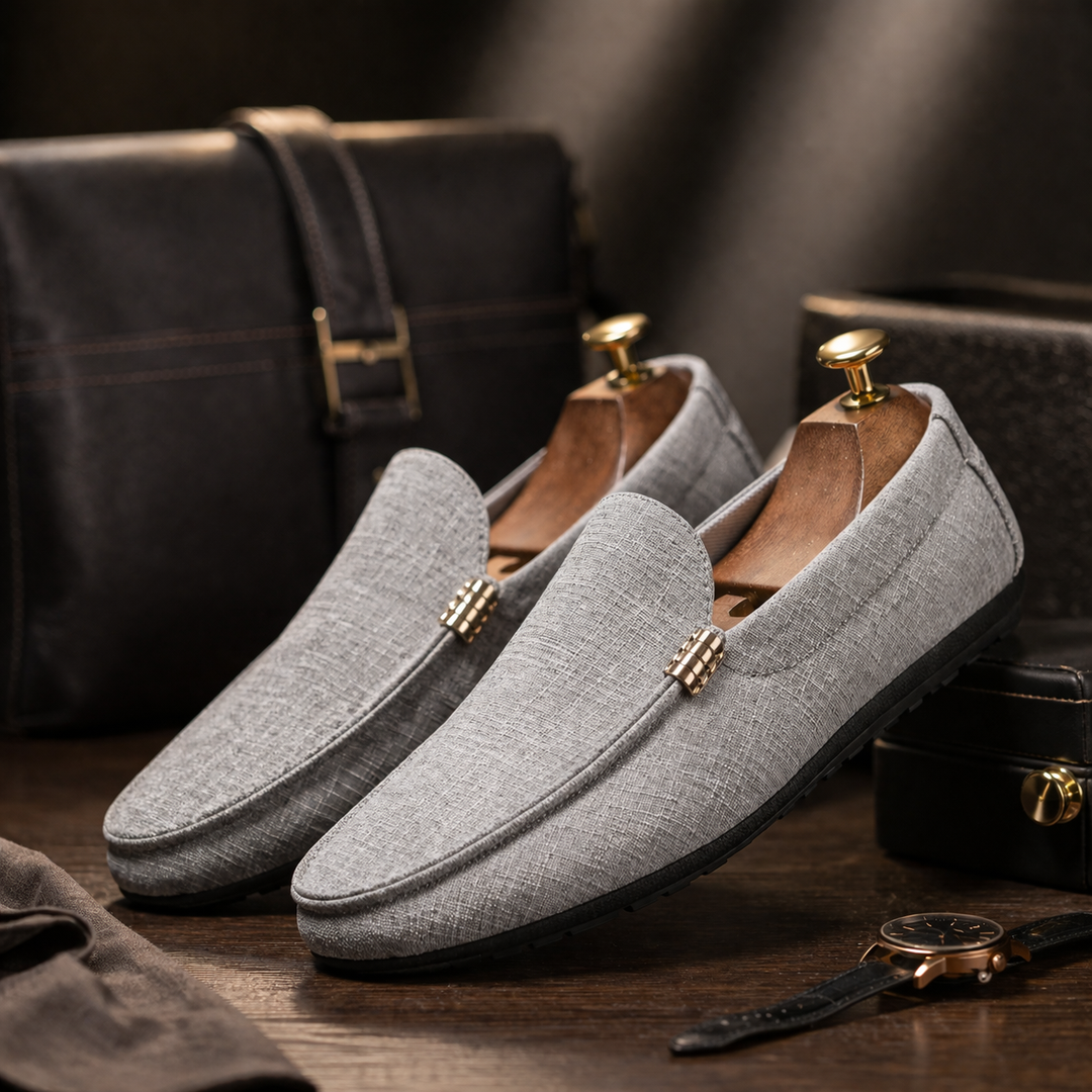 Aurélien | Mocassin Homme Slip-On Détail Doré