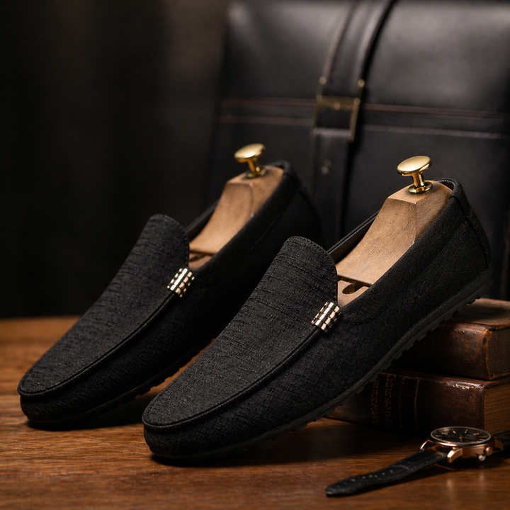 Aurélien | Mocassin Homme Slip-On Détail Doré