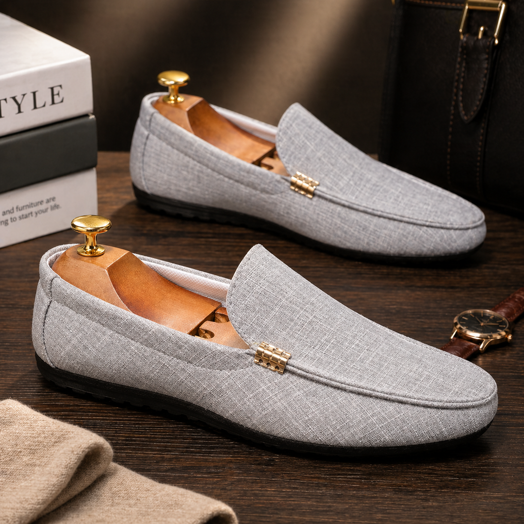 Aurélien | Mocassin Homme Slip-On Détail Doré