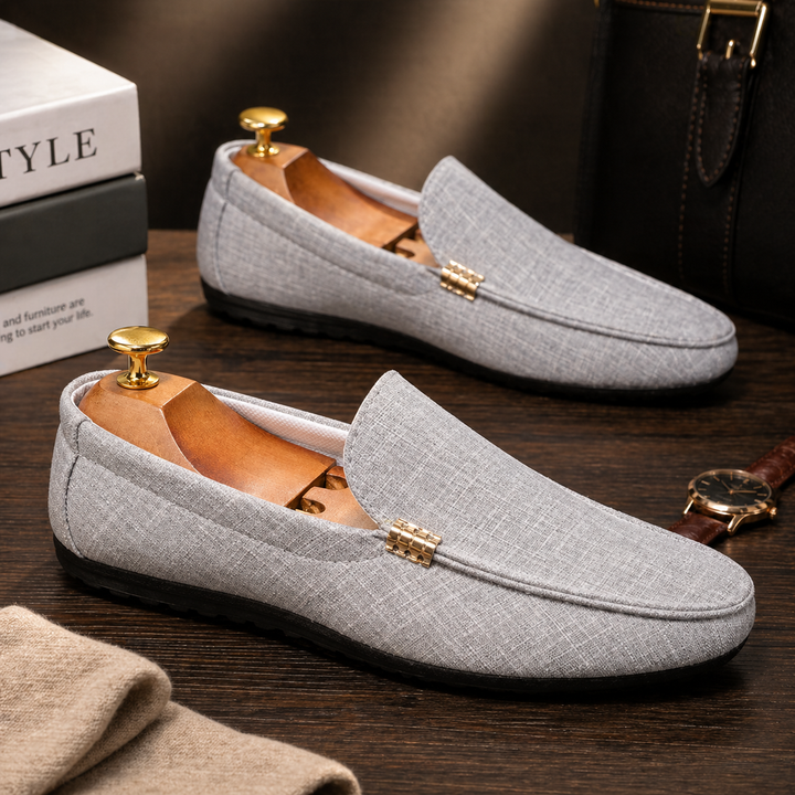 Aurélien | Mocassin Homme Slip-On Détail Doré
