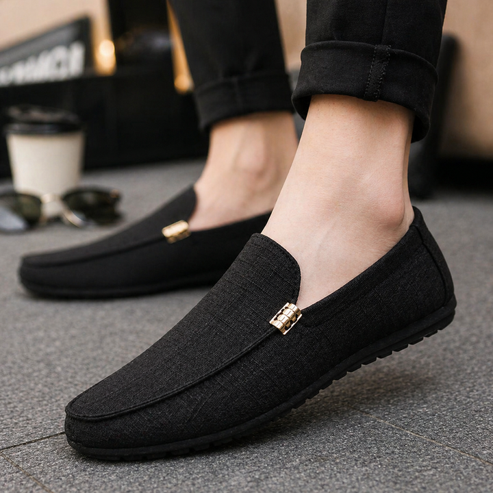 Aurélien | Mocassin Homme Slip-On Détail Doré