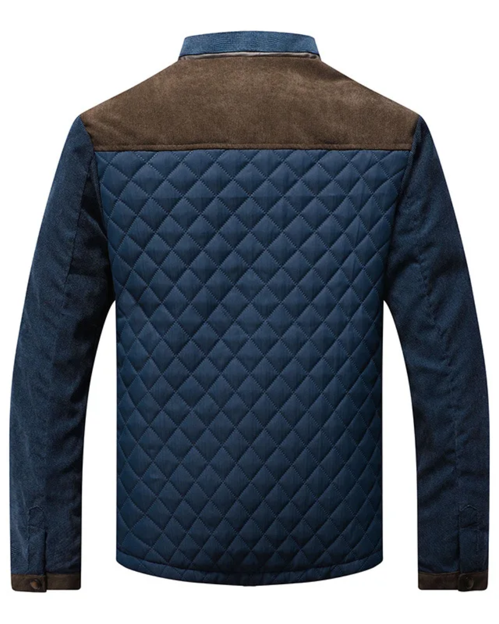 Aurélien | Veste Matelassée Homme en Jean Boutonnée Col Montant