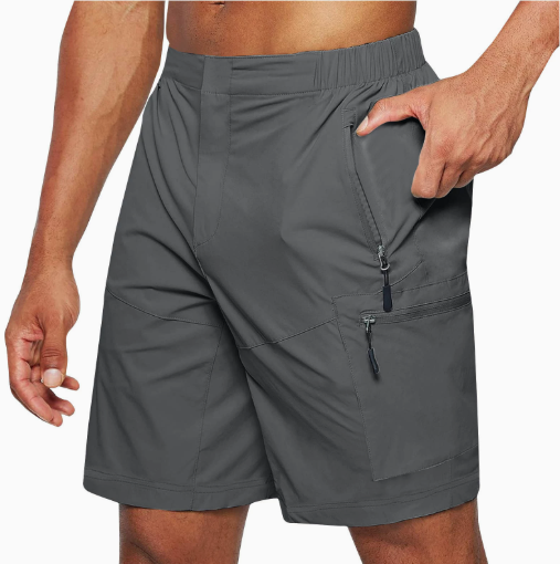 Axel | Short Homme Sport Cargo Poches Zippées Noir