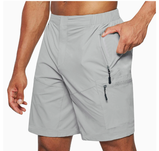 Axel | Short Homme Sport Cargo Poches Zippées Noir