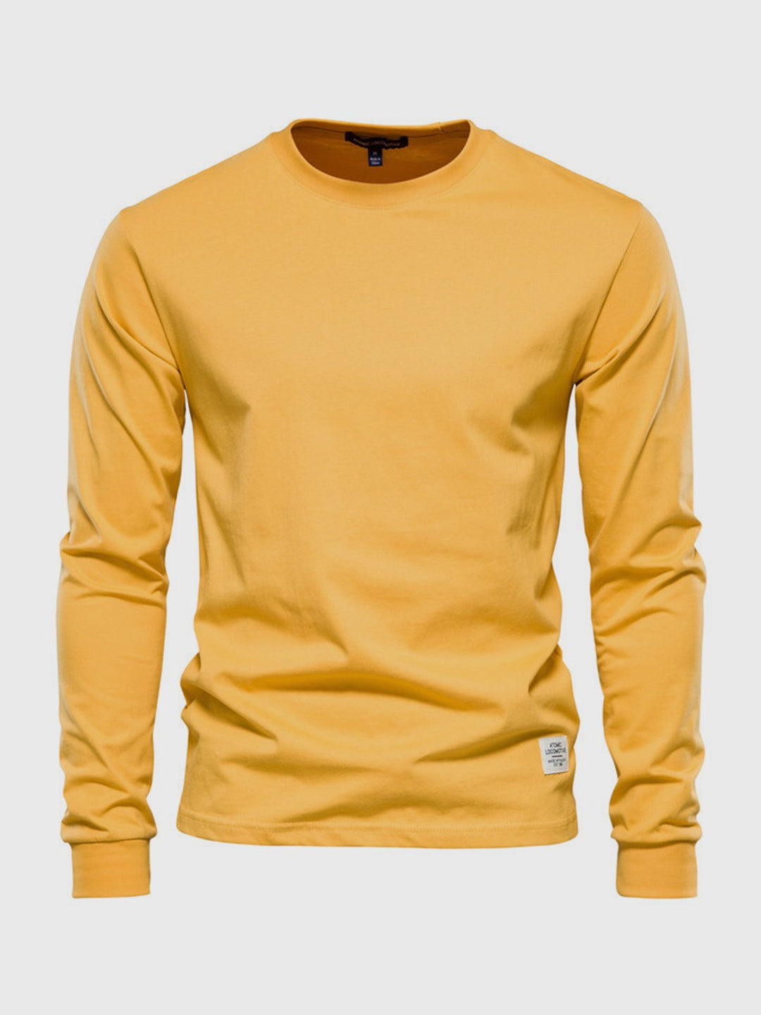 Axel | T-shirt Manches Longues Homme Col Rond Marron