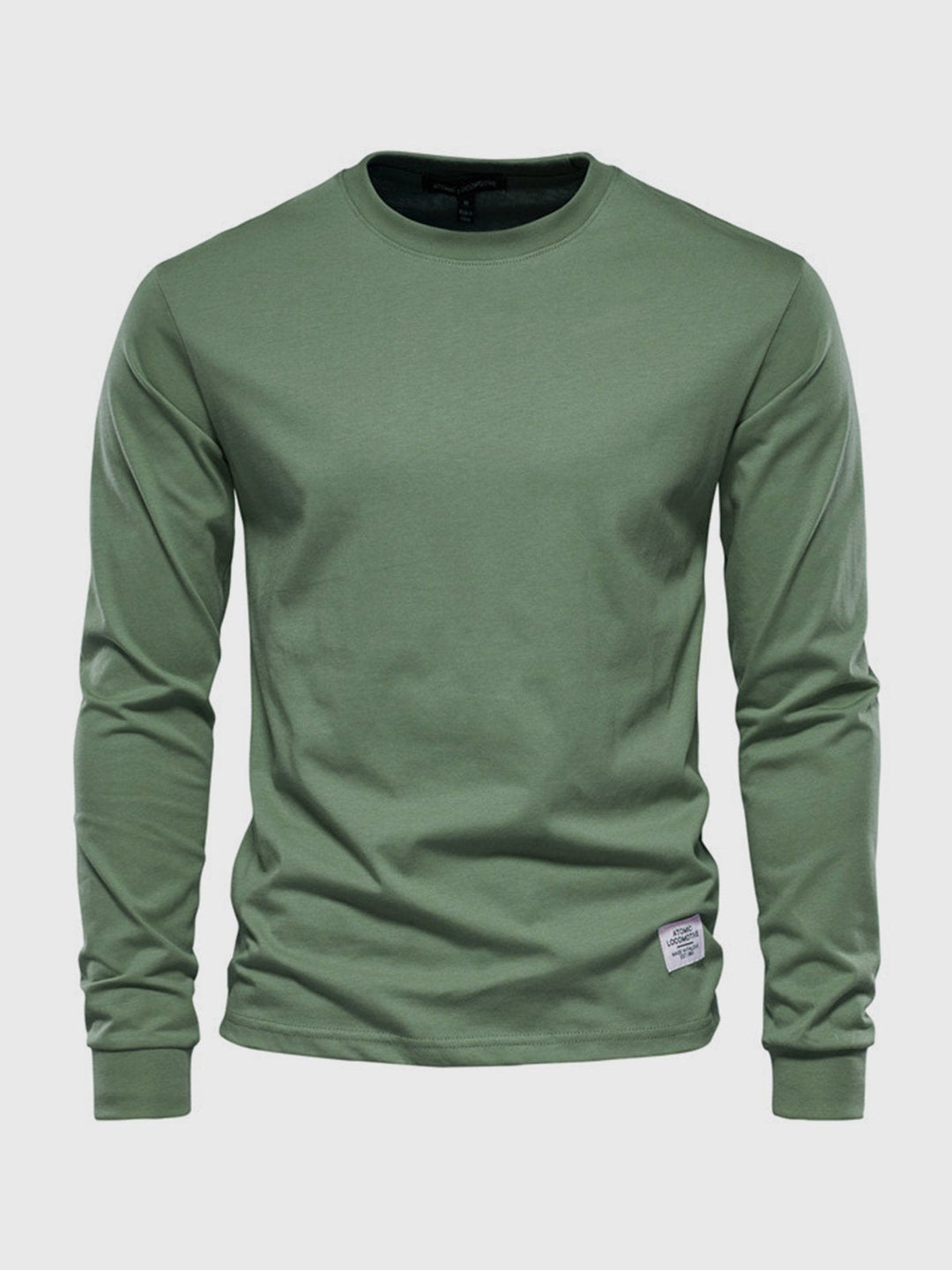 Axel | T-shirt Manches Longues Homme Col Rond Marron