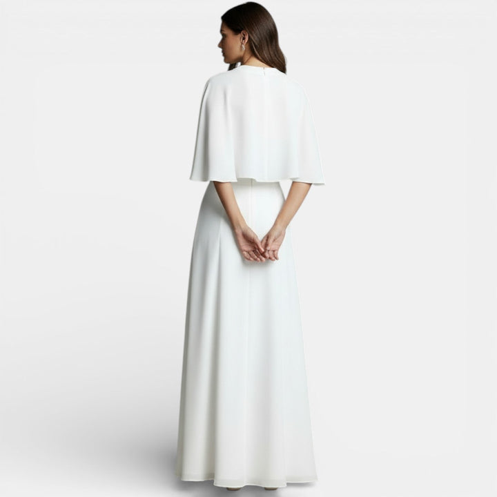 Axelle | Robe de Soirée Ensemble Deux Pièces Cape Maxi