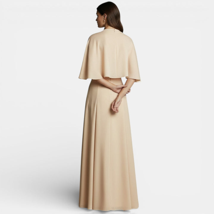 Axelle | Robe de Soirée Ensemble Deux Pièces Cape Maxi