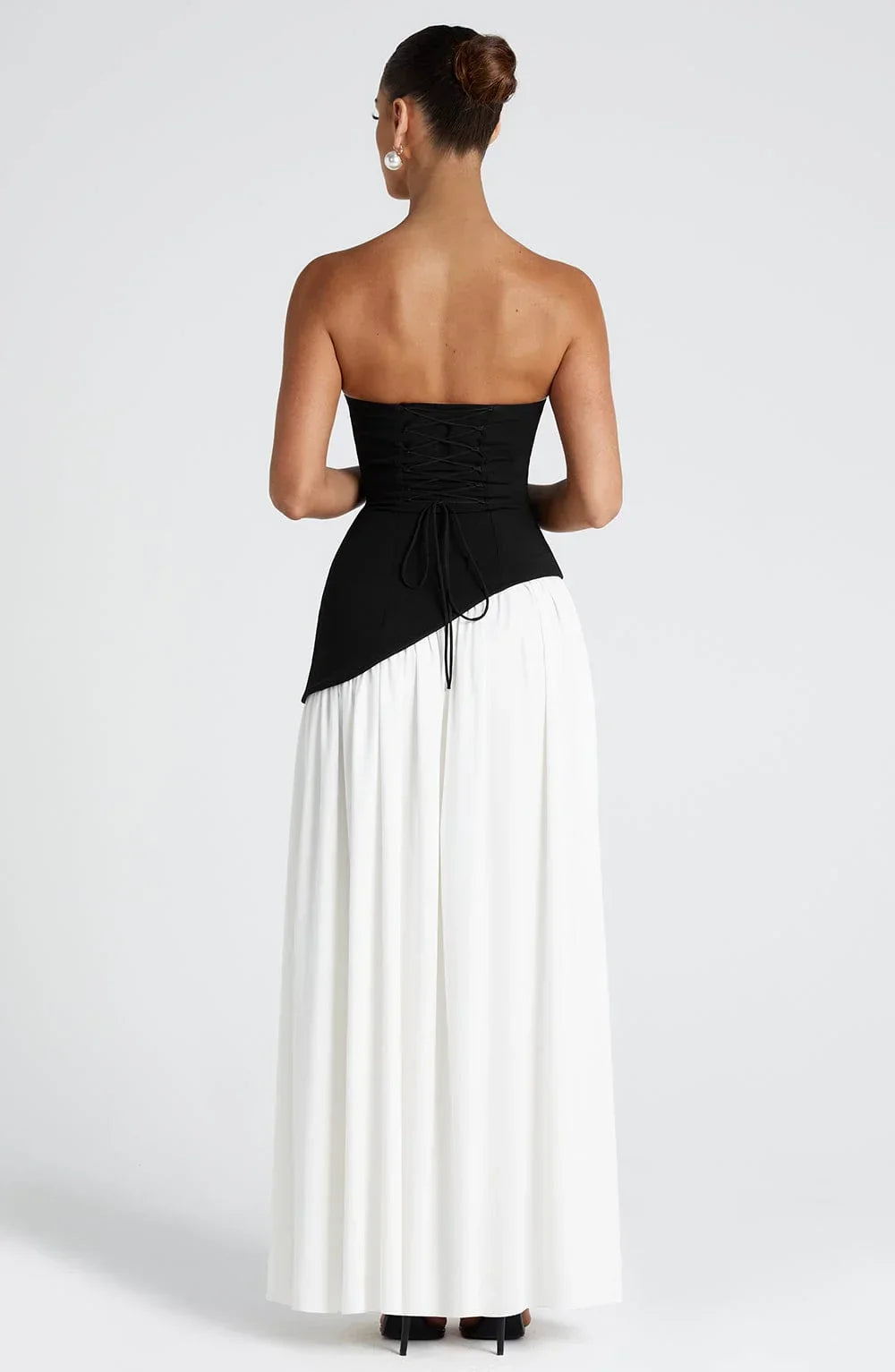 Axelle | Robe de Soirée Maxi Bustier Fendue