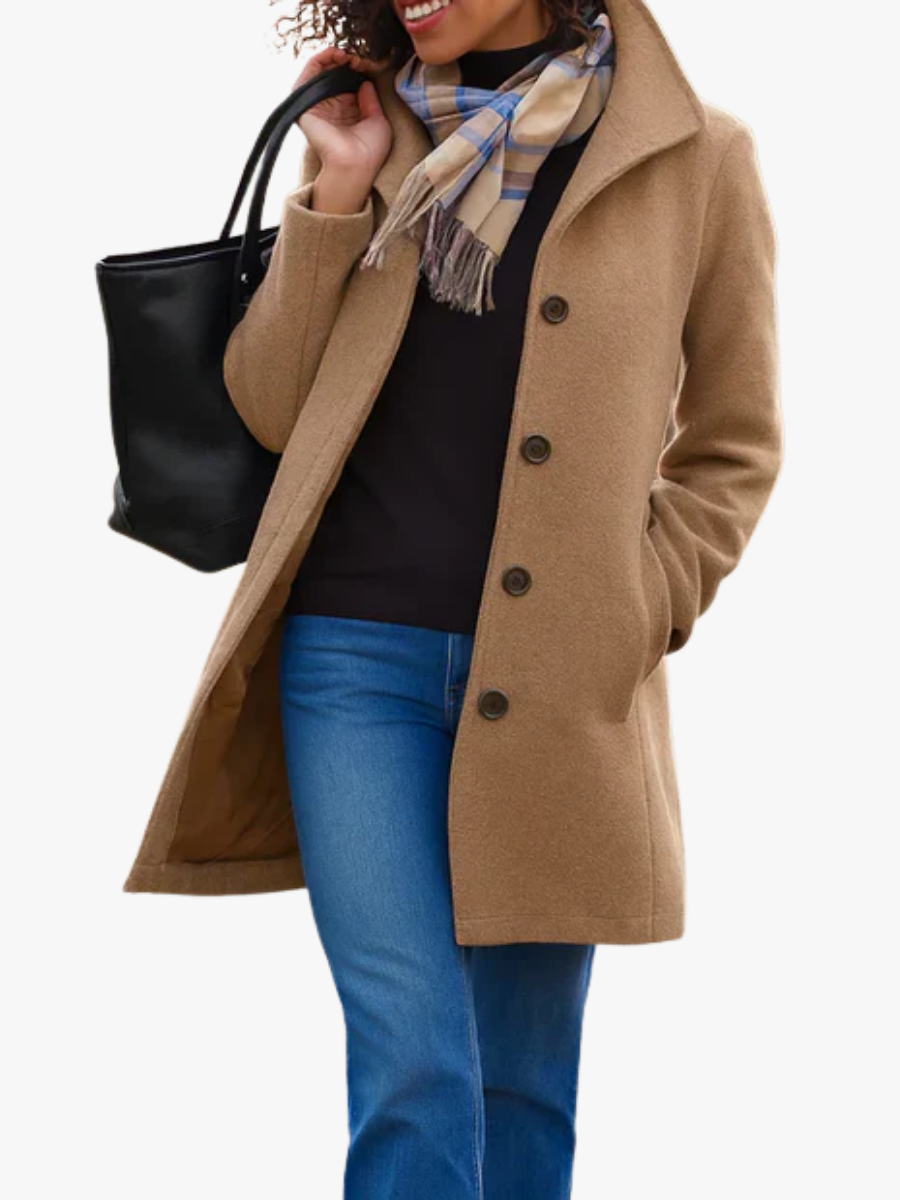 Lola | Manteau Long Femme Hiver Wool Blend