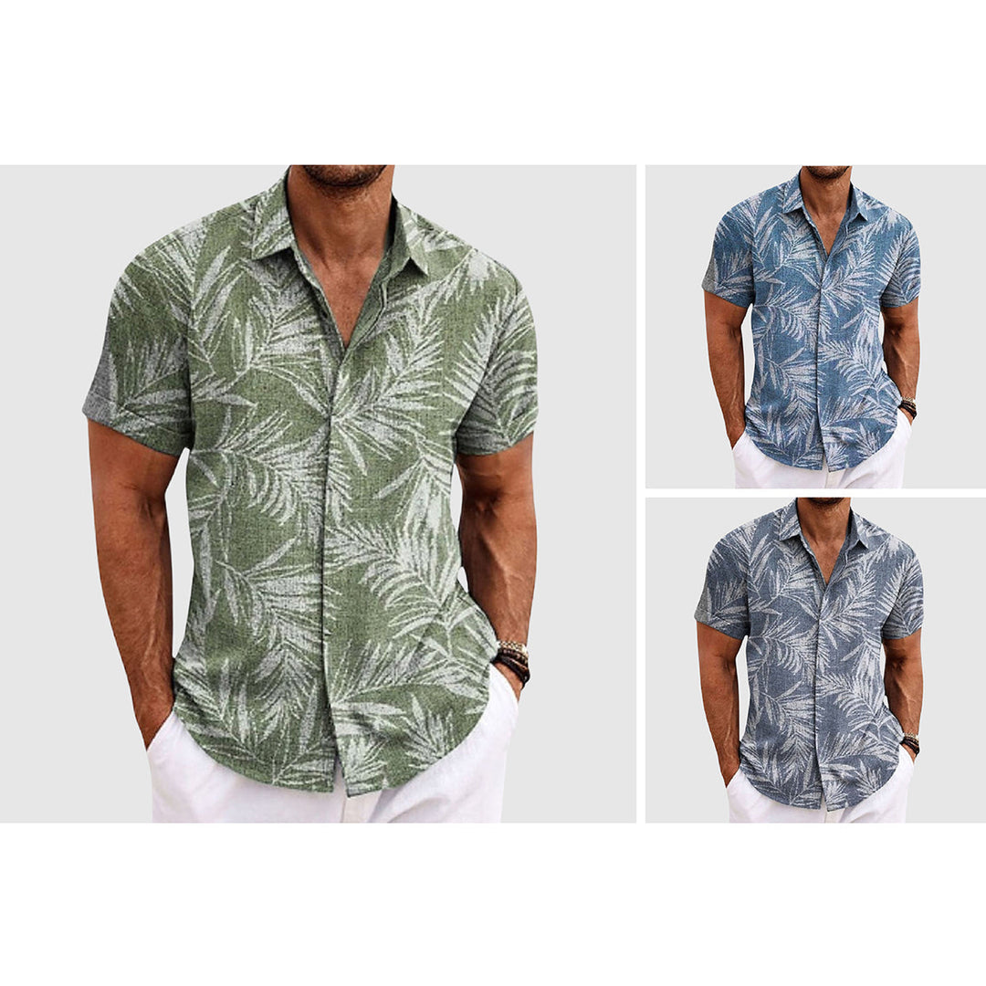 Baptiste | Chemise Homme Imprimé Feuilles Tropical