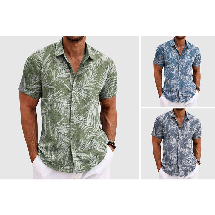 Baptiste | Chemise Homme Imprimé Feuilles Tropical