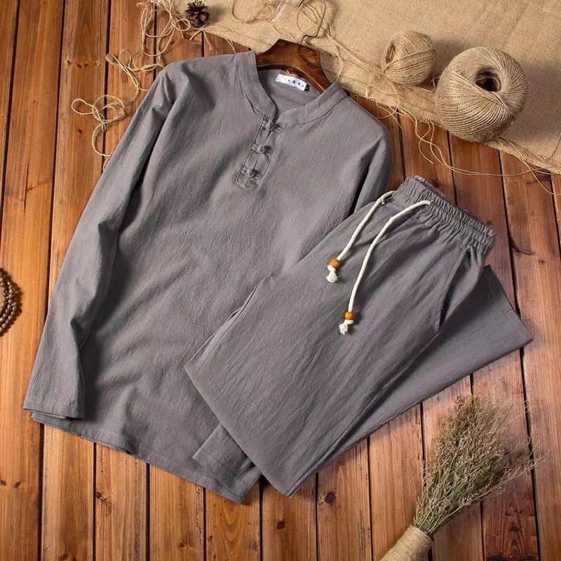 Baptiste | Ensemble Homme Lin Deux-Pièces Beige
