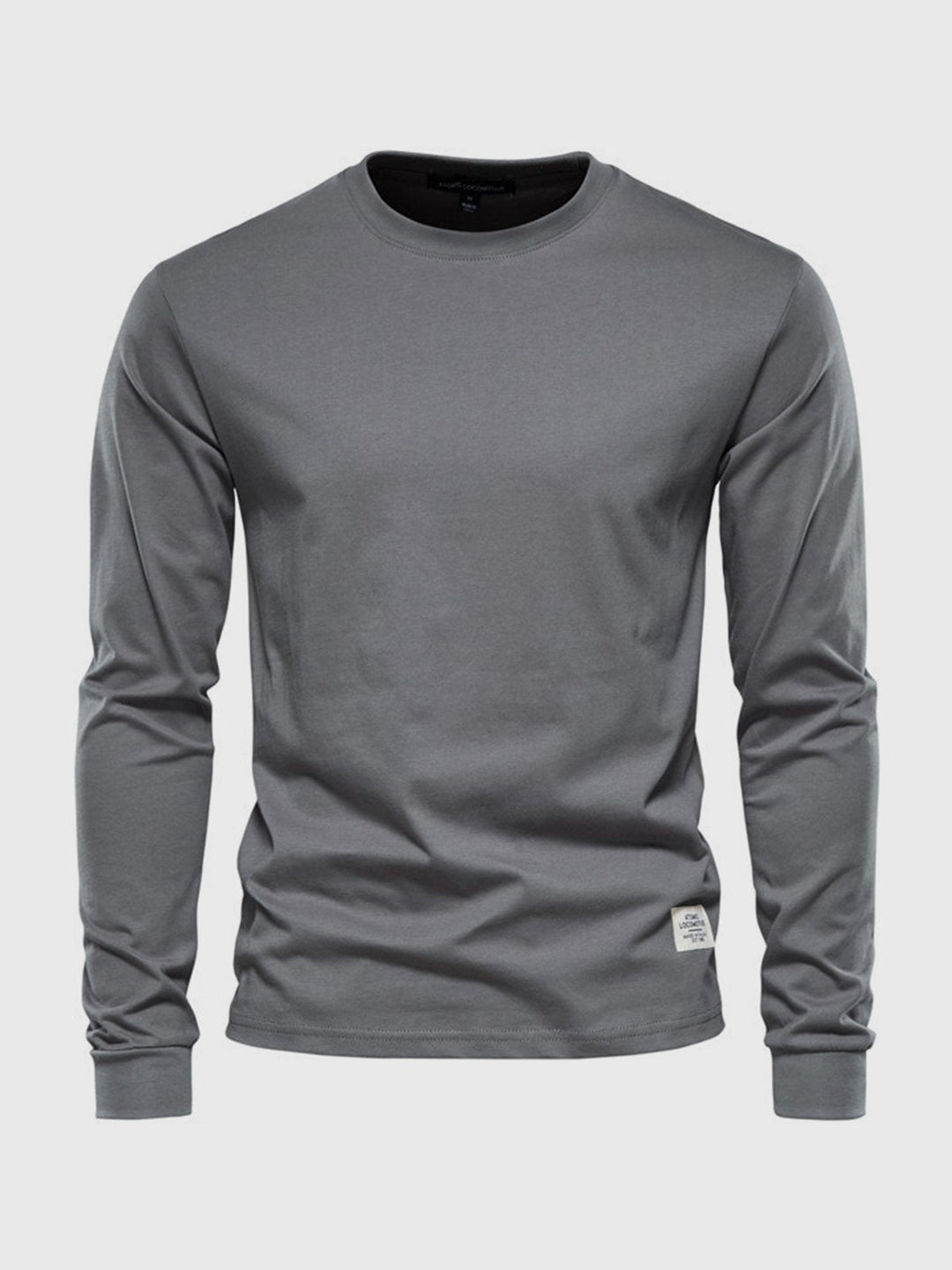 Baptiste | T-shirt Manches Longues Homme Col Rond Marron
