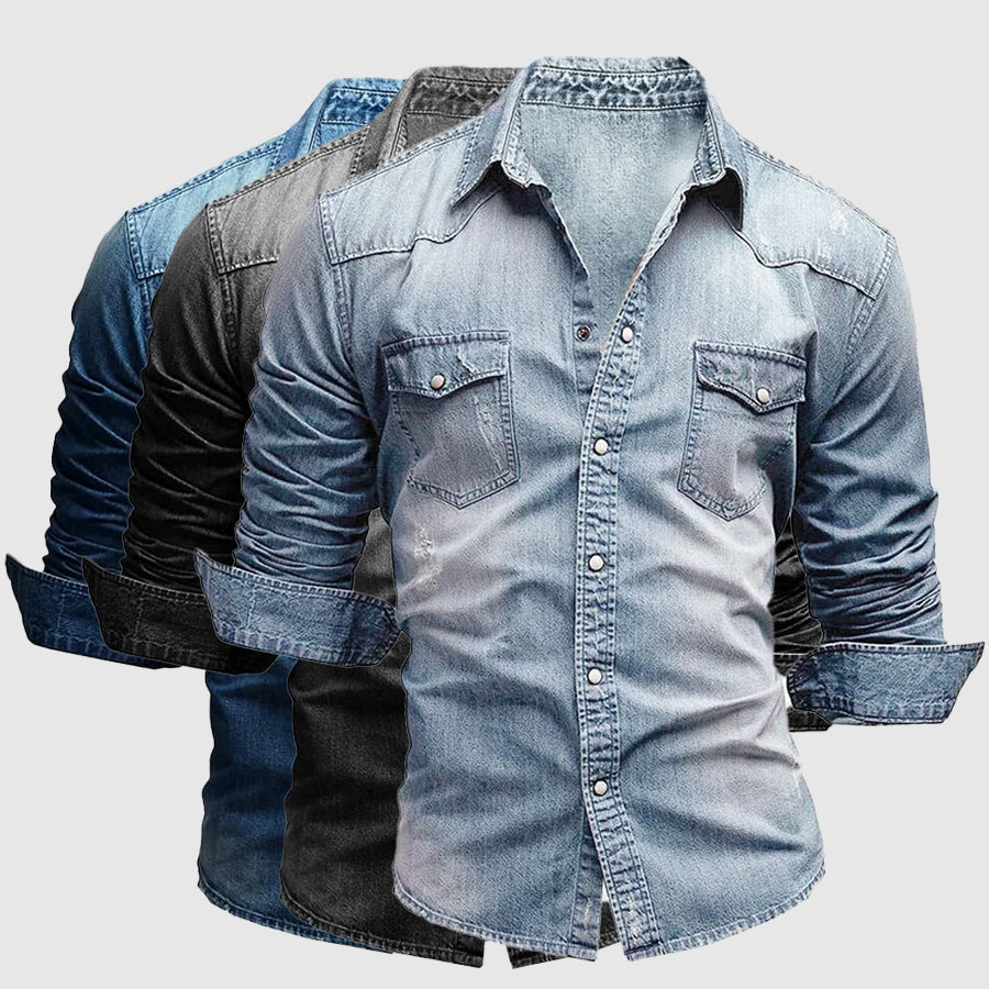 Benjamin | Chemise Jean Homme Manches Longues