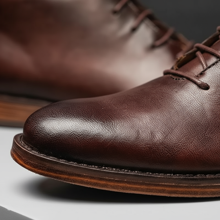 Olivier | Bottines Homme Cuir Lace-Up Marron