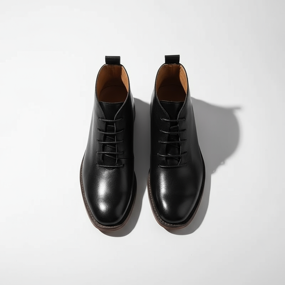 Olivier | Bottines Homme Cuir Lace-Up Marron