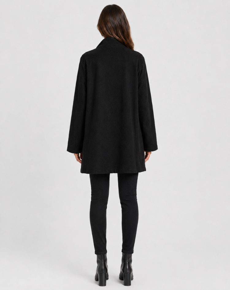 Camille | Manteau Mi-Long Femme Camel Col Tailleur